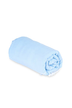 Sky Blue Hooded Turkish Towel Poncho