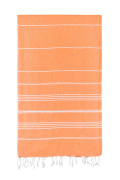 Turkish Towel Co Orange Classic Original Turkish Towel