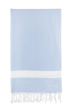 Turkish Towel Co Diamond Blue Turkish Towel  Light
