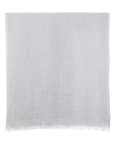 Waffle Pearl Grey Turkish Towel