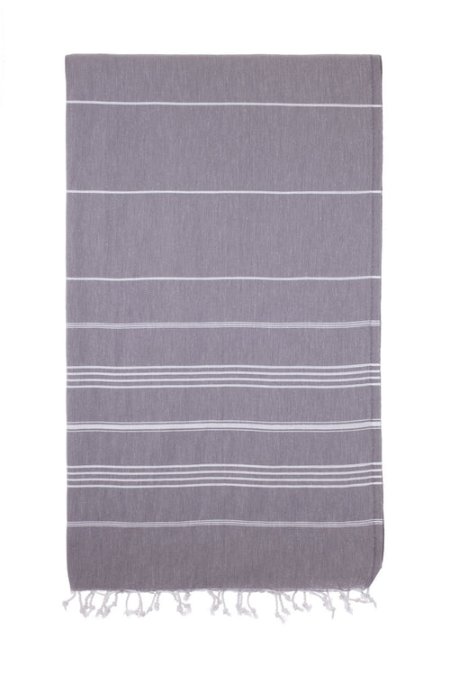 Turkish Towel Co Charcoal 100% Cotton Turkish Towels Buy Online