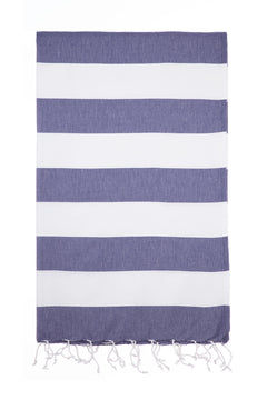 Turkish Towel Co Navy & White 100% Cotton Buy Turkish Towel Online