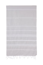 Turkish Towel Co Silver Grey 100% Cotton Turkish Towel