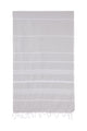 Turkish Towel Co Silver Grey 100% Cotton Turkish Towel